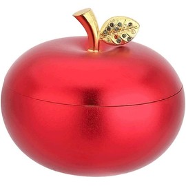 RitaPro Shop® Apple Shaped Ashtray, Red, Portable Ashtray with Lid, Stylish, Tabletop, Apple, Ashtray