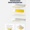 Soap Case,Double-Layer Soap Saver | Mesh Structure, No Drilling, Space-Saving