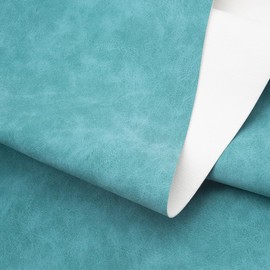 1 Yard Weichen Kunstlederstoffes - 91cm x 137cm Kunstleder Lederimitat Lederstoff Polsterstoff für DIY-Näharbeiten, Handtaschen, Sofas und Handwerksdekorationen (Hellgrün)