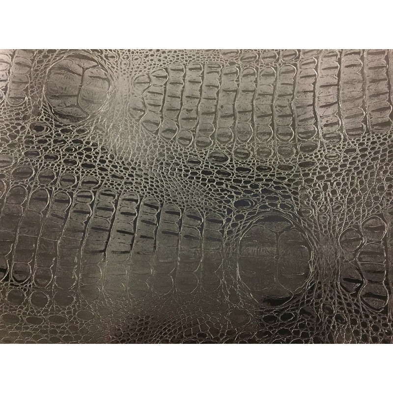 Black Alligator Leather Vinyl Car Wrap 96-by-60-inch