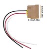 CSMATEYEAH 2 Pcs Turn Signal Socket Pigtail Connector with Wire