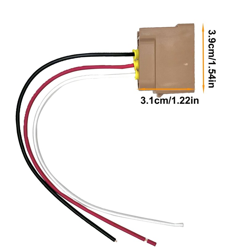 CSMATEYEAH 2 Pcs Turn Signal Socket Pigtail Connector with Wire