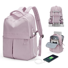 Backpack For Women Men,School Backpack For Teens Boys Girls,College Waterproof Laptop Backpack,Travel Backpack Carry on (Purple)