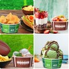 Qyeahkj 50pcs Large Football Party Snack Bowls Supplies Football Field