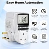 Digital Timer Plug Socket UK, 24h-Week Socket Timer Switch With