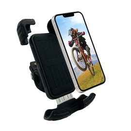Phone Holder for Bike, Phone Mount for Bike, Bike Phone Holder Handlebar, Cell Phone Holder – 360° Rotation, Anti-Slip, Quick Release, Fits All Smartphones.