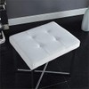 Carolina Classic Summer Vanity Bench White Chrome