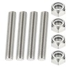 PATIKIL 1/2"-13 UNC Fully Threaded Rod, 2.76" Length 304 Stainless