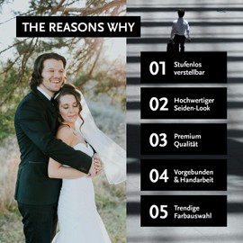 DonDon Men's Handmade Silk Look Bow Tie 12 x 6 cm Bow Tie, charcoal