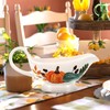 Mikinona Pumpkin Sauce Bowl Large Serving Bowl Lid Perfect for