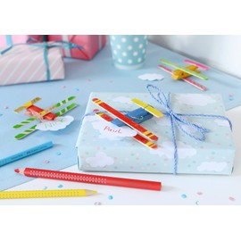 Faber-Castell 280921 - Jumbo Grip Coloured Pencils 8ct with Pencil and Name Tag Pen