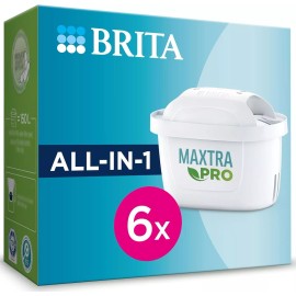 Brita 6 Pack BRITA Maxtra Pro All-in-1 Water Filter Jug Replacement Cartridges Refills