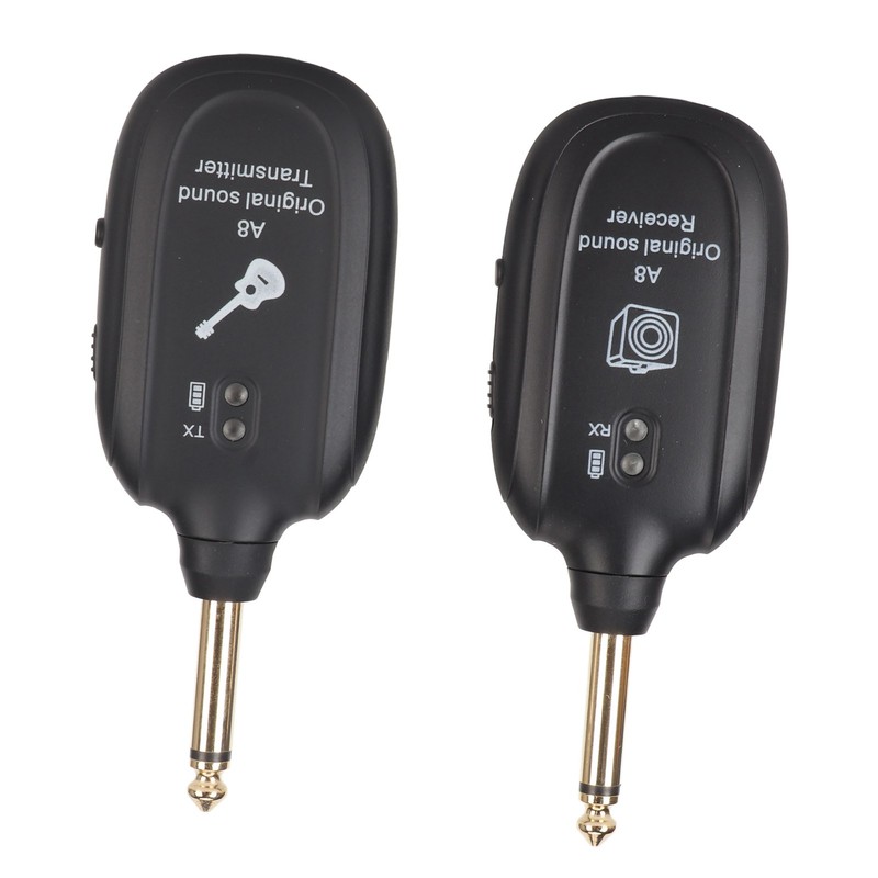 Guitar Wireless System Rechargeable UHF 730MHz 4 Channels Guitar Transmitter