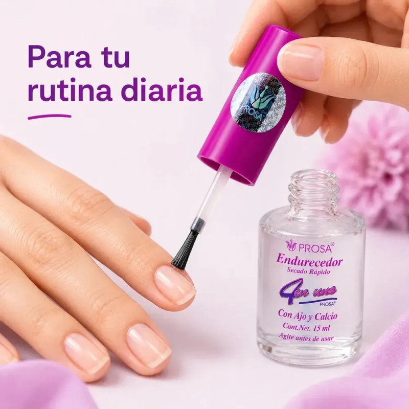 Prosa Endurecedor Para Uñas Con Ajo Y Calcio, 15 Ml