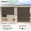 SunnyRoyal 6'W X 6'H Patio Roller Shades Foldable Sun Shade