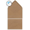25 Letter Paper Sets DIN A5 - Natural Paper in