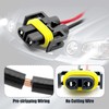 4Pcs H11 H9 H8 880 881 Female Adapters Wiring Harness