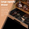 Yuzehuaza 3 Tier Perfume Organizer with Drawer，Wooden Cologne Organizer for