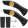 2PCS Black Fixed Blade Roofing Knife, Heavy Duty Utility Knife