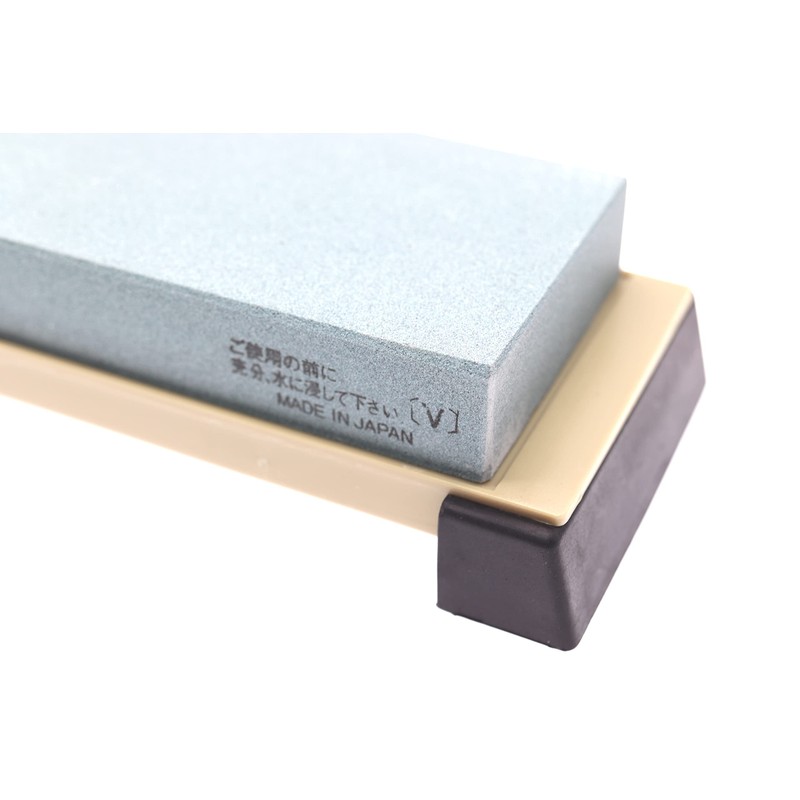 Suehiro General Use 荒砥 Stone Green, PC Stand with Rubber