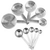 Stainless Steel Measuring Cups And Measuring Spoons 10-Piece Set, 5