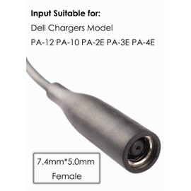Tip Adapter Converter Cable for Dell 45w 65w 90w 135w, Dongle Tip Connector Power Adapter Converter for Dell D5g6m 0d5g6m M3800 XPS 12 13 9350 3960 15 5930 5950 Inspiron 11 13 14 15 17 (15 Pack)