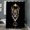 CafePress Wonderful Black Cat. Decorative Fabric Shower Curtain