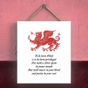 Global Designs To Be Born Welsh Dragon Sign Decorative Hanging