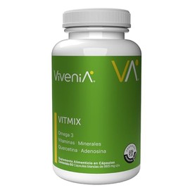 Multivitamínico con Omega 3, Quercetina y Adenosina | Vitaminas A, D, E, K | Para Hombres y Mujeres | Suplemento Diario | Energía Nutricional | 60 Sof