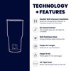 RTIC Double Wall Vacuum Insulated Tumbler, 20 oz, Carolina Blue