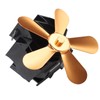 Wall Mounted Fireplace Fan 5 Blade Heat Powered Wood Stove