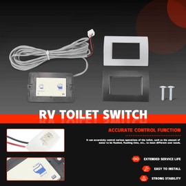 36387 Wall Switch RV Toilet Parts Replacement for Thetford Tecma Silence Plus Toilet Wall Switch