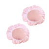 TOVINANNA Set of Pvc Shower Caps Hair Protection Cap Bathing