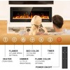 AOERUOW Recessed and Wall Mounted Electric Fireplace Replacement Remote Control
