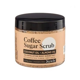 Home & Body Company Coffee Sugar Exfoliating Body Scrub Coconut & Almond Oil For Tired Dry Skin 16oz