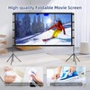 Projector Screen Outdoor, Vamvo Projector Screen with Stand Portable 80"