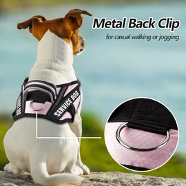 Dog Vest Harness and Patches Set, Animire in Training Service Dog Harness with 10 Dog Patches, Reflective Dog Vest with Handle for Small, Medium, Large, and Extra-Large Dogs