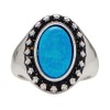 Lucky Brand Turquoise Set Stone Ring, Silver, One Size