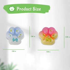 Cat Paw and Dessert Squishy Toys, Stress Relief Sensory Fidget Toy for Relaxation, Fun Squeeze, Party Favors, Birthday Gift (2 Set HYNR+MT)