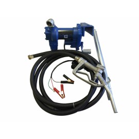 GPM 12VOLT DC 20 GPM GASOLINE FUEL TRANSFER PUMP GAS DIESEL KEROSENE W/NOZZLEKIT