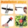 Watering Dripper Sprinkler, 100 Pieces Watering Sprinkler, Plastic Micro Flow