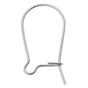 10pcs Sterling Silver Kidney Earring Hooks 18mm Ear Wire Earwire