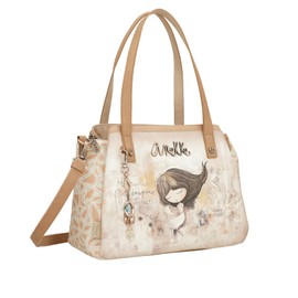 Anekke Memories Original and Functional Design Shoulder Bag with Two Handles and Outer Pocket, 30 x 23 x 15 cm, Multi-Colour, multicoloured