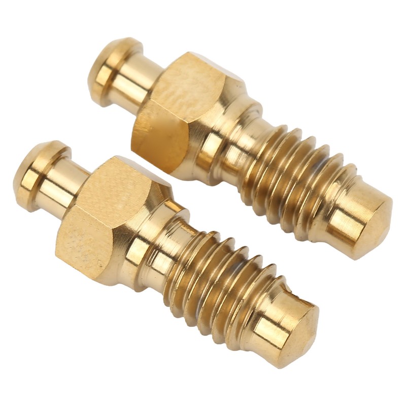 2Pcs Disc Brake Bleeder Screw Titanium Alloy M6 Rust Resistance