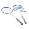 2 Player Badminton Racquets Set Lightweight Full Carbon Double Rackets