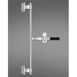 QWORK Cargo Trailer Cambar Cam Bar Lock, 36" Trailer Door Latch, Zinc Plated, Folding Ramp Door, RV Hauler, Single Hinge Point & Mounting Hardware