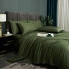 Luowei Bed Linen 135 x 200 cm Green Dark Green