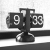 Rolling Alarm Clock Auto Flip Digital Clock Home Decors Retro
