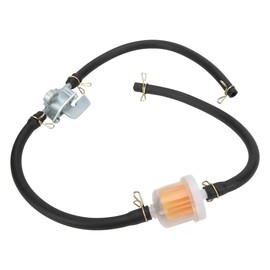 CGEAMDY Petrol Fuel Hose Line Kit, Universal Mini Moto Fuel Line Filters Kit for Small Engines, 6mm Inline Fuel Tank Tap Filter Pipe with Petcock Switch Shut off Valve, For Motorbike Car Scooter