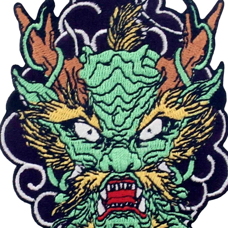 The Roaring Dragon Patch Embroidered Applique Iron On Sew On